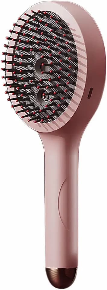 ThreeH Elektrisches Kopfhaut-Massagegerät 3-in-1 Elektrische Haarpflegebürste mit LCD Display & 4 Massage Modi mit Rotlicht Therapie & Nebelsprüher für Haarwuchs & Kopfhautpflege