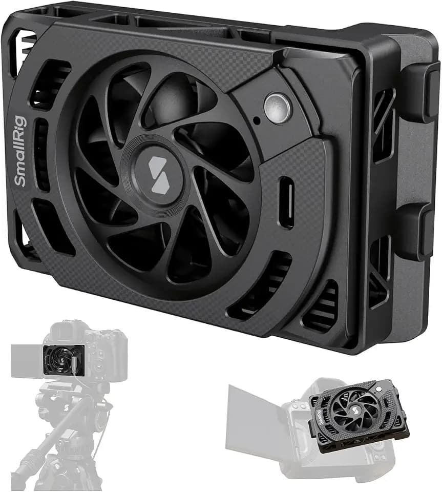 SMALLRIG R5 Mark II/R5/R50/PowerShot V1 Kamera-Kühlsystem mit zwei Geschwindigkeitsstufen für canon und Sony, Snap-On-Lüfter mit TEC-Kühlmodul für Sony ZV-E1/A7 IV/A6700/FX3-5063