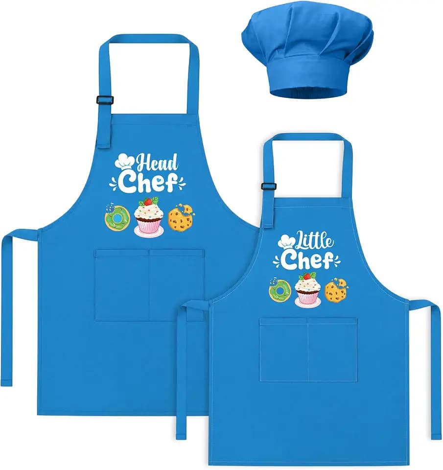 2 Pack Parent and Child Aprons Set Mommy and Me Aprons