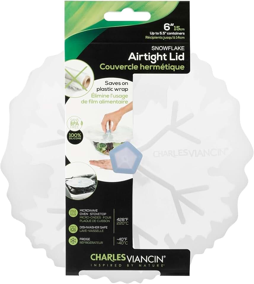 Charles Viancin Snowflake 2704eu Silicone Lid 15 cm