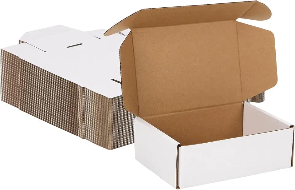 MEBRUDY 6x4x2 Inch Shipping Boxes Pack of 50 Small Cardboard Box Mailing