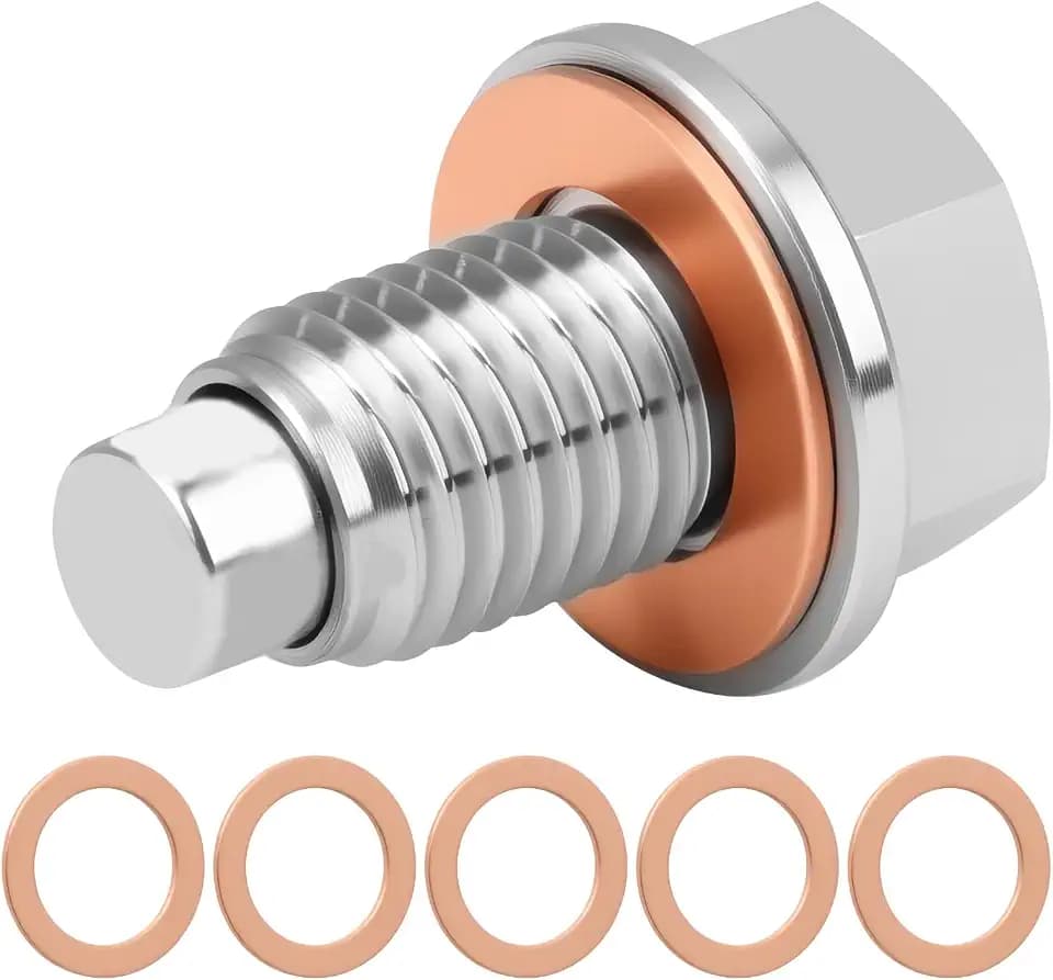 Magnetische Ölablassschraube M12 x 1,5 mit Kupfer-Pressscheibe - universell