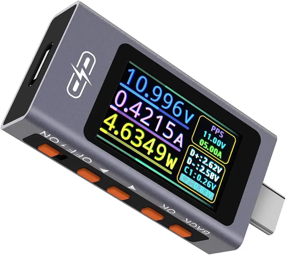 UT01C USB Tester, POROMETISTO 3.3-40V 0-12A USB C Cable Detector