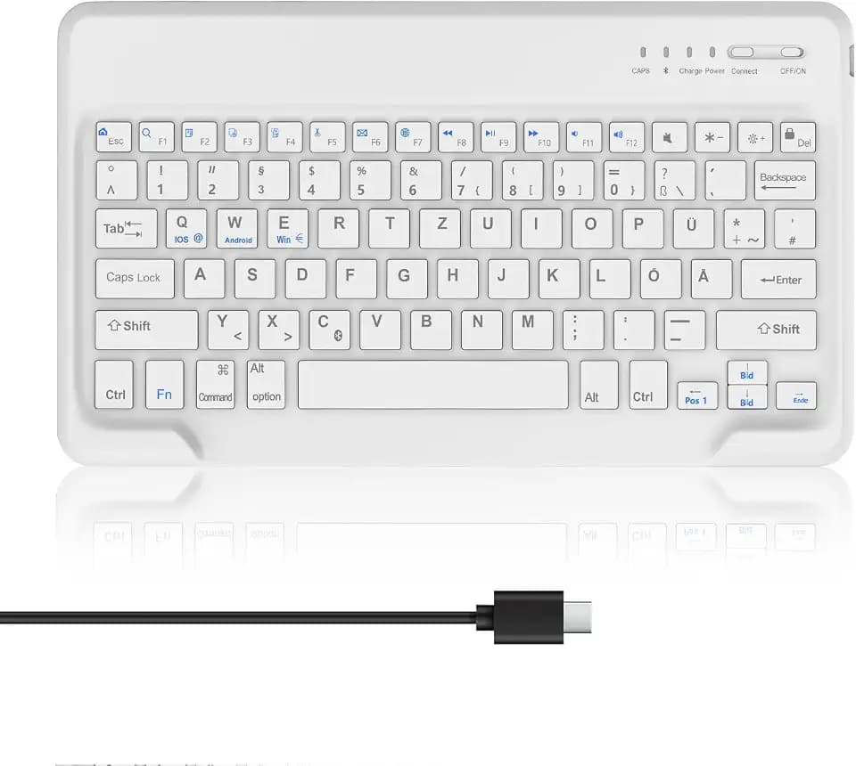 Bluetooth Tastatur Tablet für iPad Air 13/Pro 12.9, Samsung S10 FE+/S10+