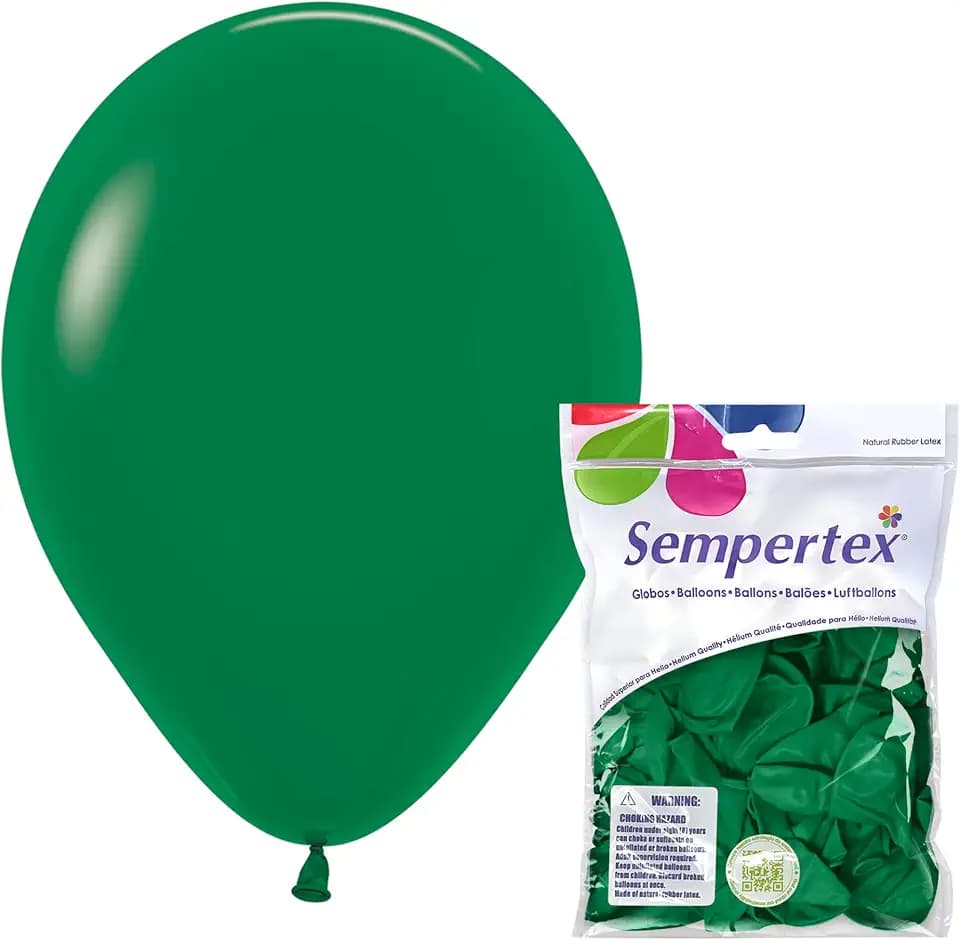 Sempertex Fashion Forest Green Balloons, Latex, 11 Inch, 25 Pcs