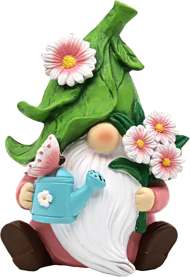 Summer Garden Gnome Decor with Daisy Floral Gnomes Gifts for Women