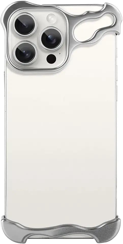 Frameless Phone Case Crafted for iPhone 16 Pro Max Silver