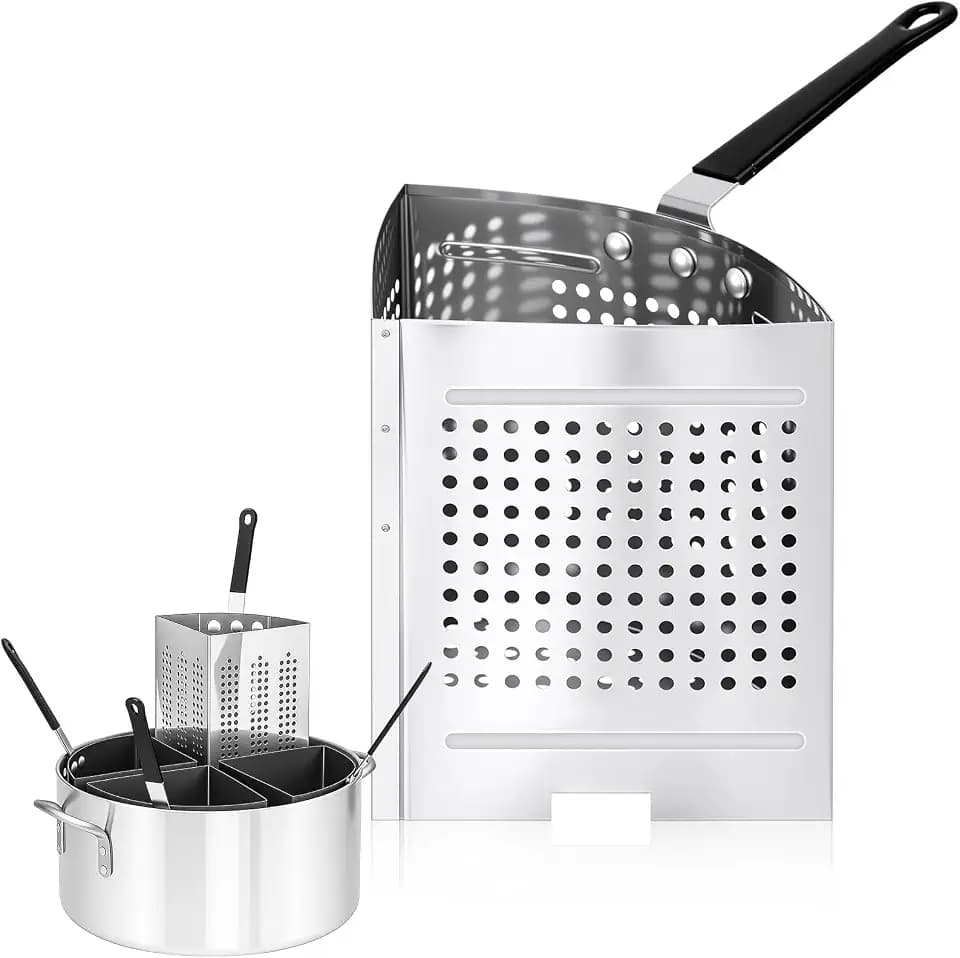LemonRoad 1 Pack 5 Qt Stainless Steel Pasta Baskets for 20 Qt Pasta Pot