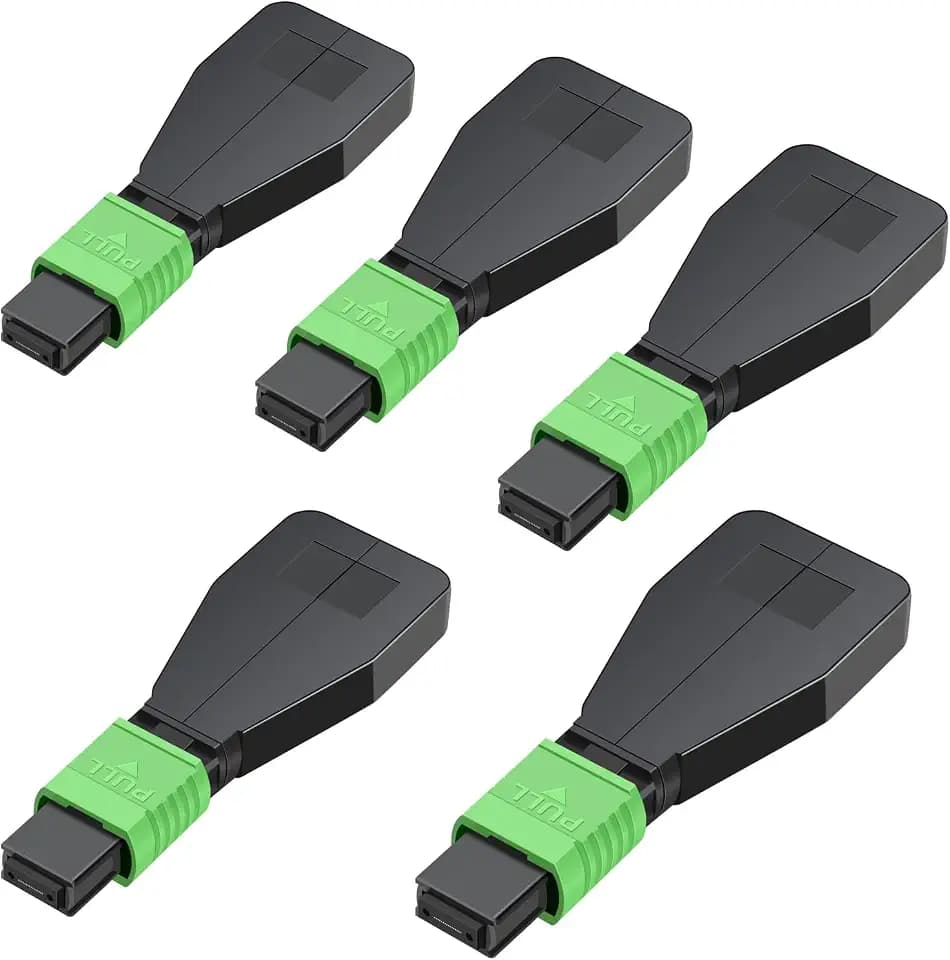 MPO/APC 12 Core Female Fiber Loopback Adapter,Singlemode(5 Pack)
