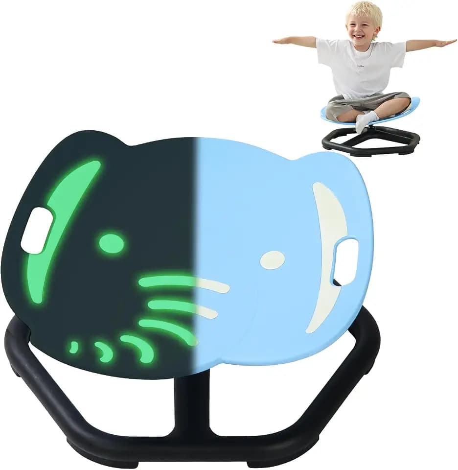 Spinning Chair for Kids with Autism & ADHD, Glow Sensory Chair, Ages 3+