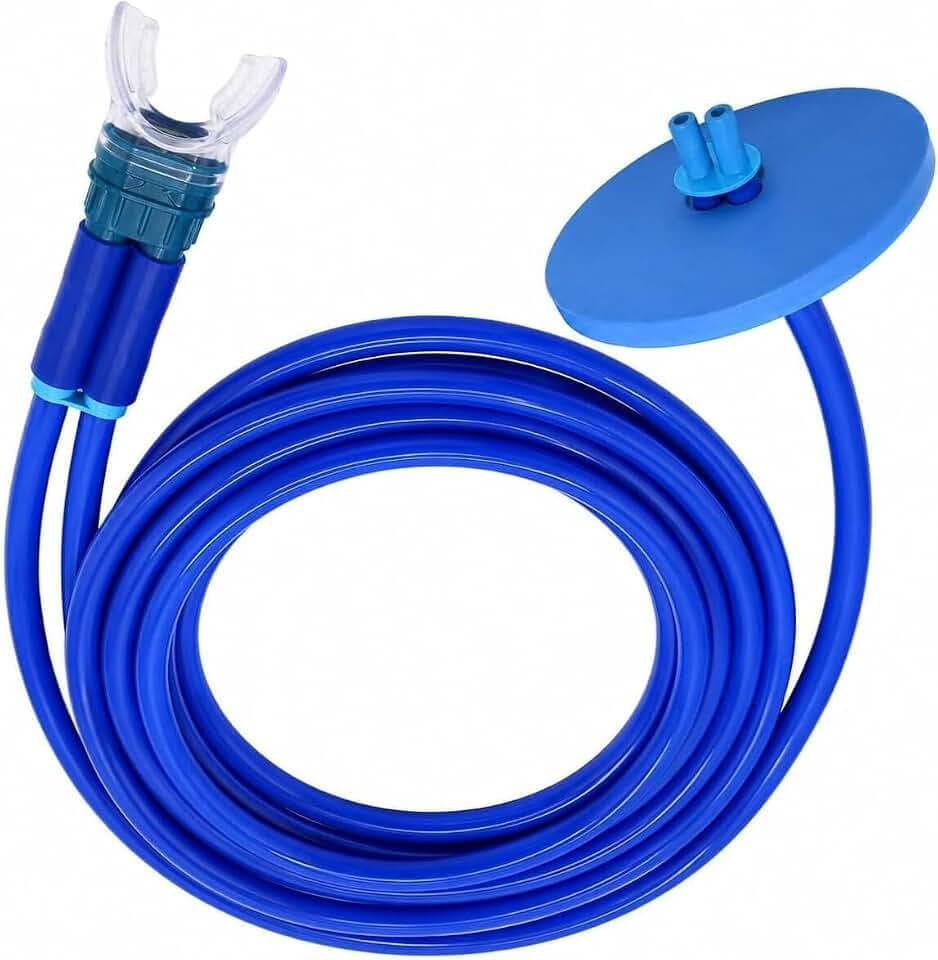 Swimming Snorkel, Underwater Breathing Tube with Float Head, 118.11 inch Swim Breathing Pipe for Adult Diving, Swimming, Water Sports, and Outdoor