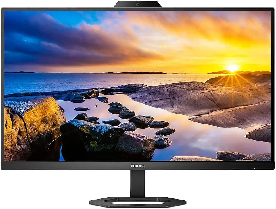 PHILIPS 27E1N5600HE - 27 Zoll QHD USB-C Monitor, Webcam, höhenverstellbar, Lautsprecher (2560x1440, 75 Hz, HDMI, DisplayPort, USB-C, USB Hub) schwarz