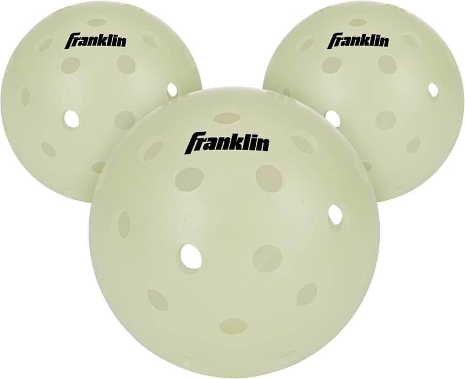 Franklin Sports X-40 Glow in the Dark Night Pickleballs