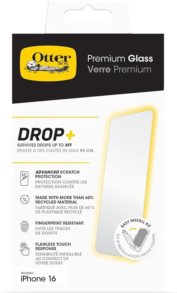 OtterBox Premium Glass Displayschutz für iPhone 16