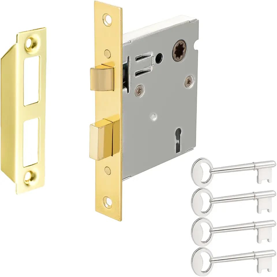 Mortise Lock Latch Replacement Parts, Polished Gold Finish