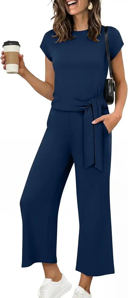 ANRABESS Womens 2 Piece Outfits 2026 Summer Fall Travel Lounge Set