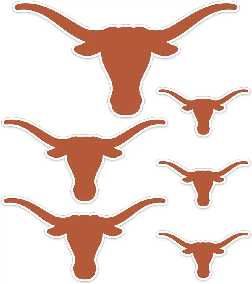 Desert Cactus Texas Longhorns Sticker Decal (T3-2)