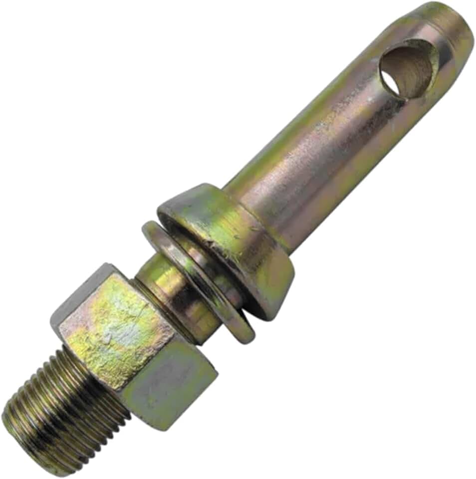 cyclingcolors Anhängerkupplung Unterlenkerbolzen Durchmesser 28 mm Kategorie 2 Traktor LKW Landmaschinen Piton Pin Estrich, Gewinde 7/8" x35mm