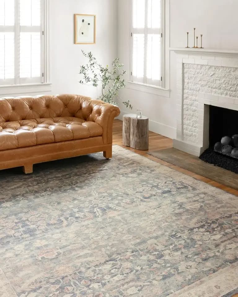 Loloi Hathaway Denim/Multi 7'-6" x 9'-6" Area Rug