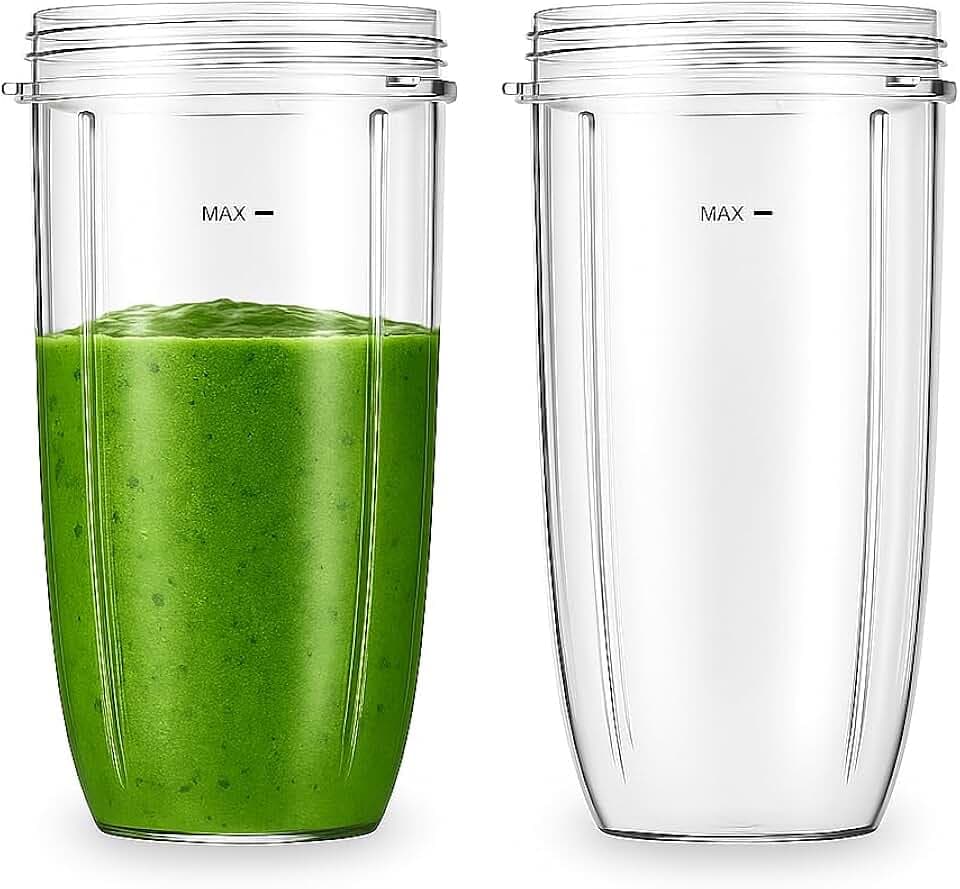 2-Pack 32 oz Blender Cups Fit for Nutribullet 600W and 900W Series Blender