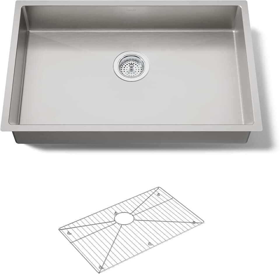 Kohler Strive 29" undermount single-bowl kitchen sink K-33156-NA Stainless Steel