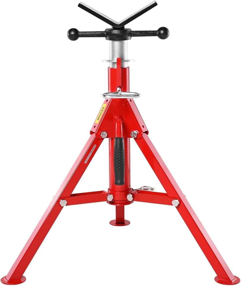 VEVOR Heavy-Duty V-Head Pipe Stand for 1/8"-12" Pipes Supporting