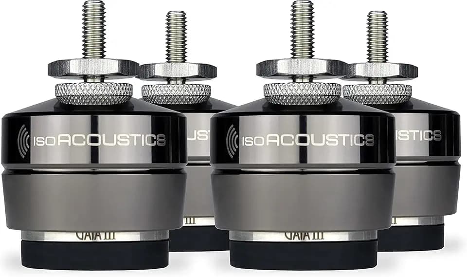 IsoAcoustics Gaia-Serie mit Isolatoren für Lautsprecher und Subwoofer Gaia III, 32 kg max. – 4 Stück