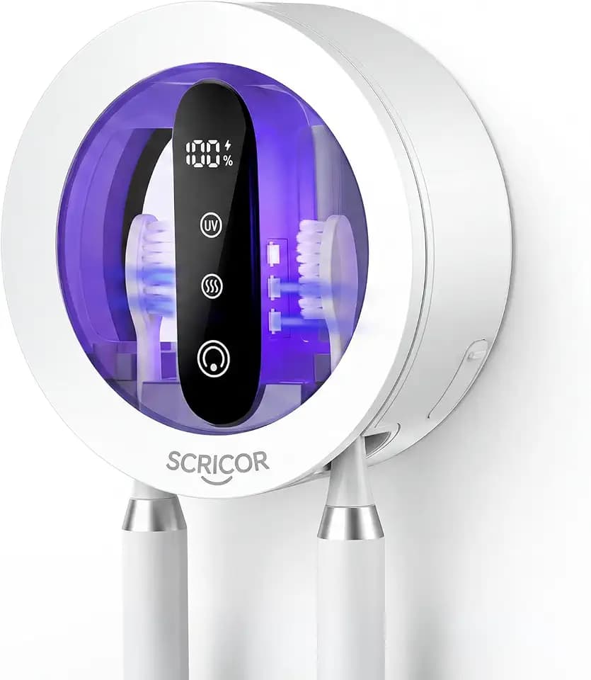 Toothbrush Holder with Dual UV & Heated Drying Wall Mounted 2026