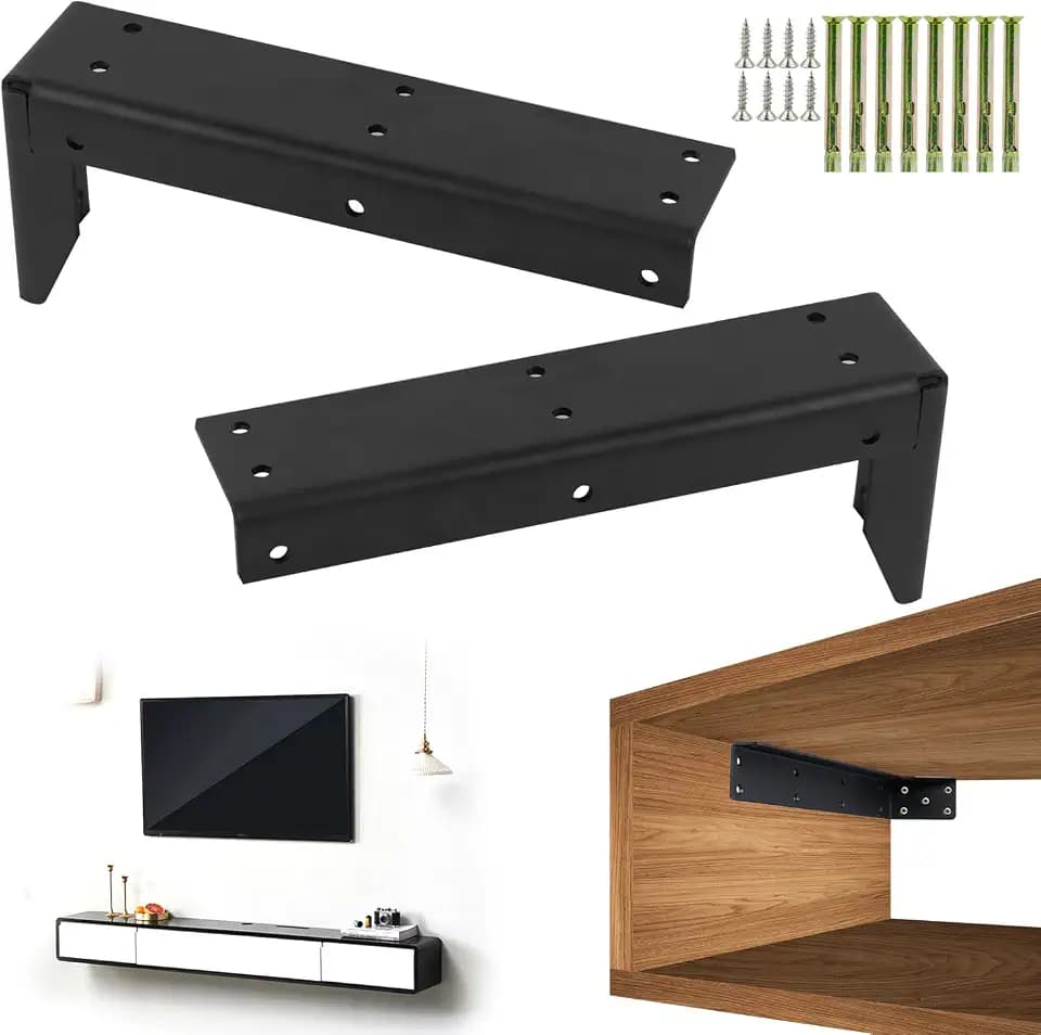 Regalhalterung, Winkel Schwerlastkonsole, Wandkonsole für Waschtischplatte, Waschtischkonsole, Regalhalter, Konsole Design und stabil Waschtischhalterung, TV-Ständer 22 * 8CM