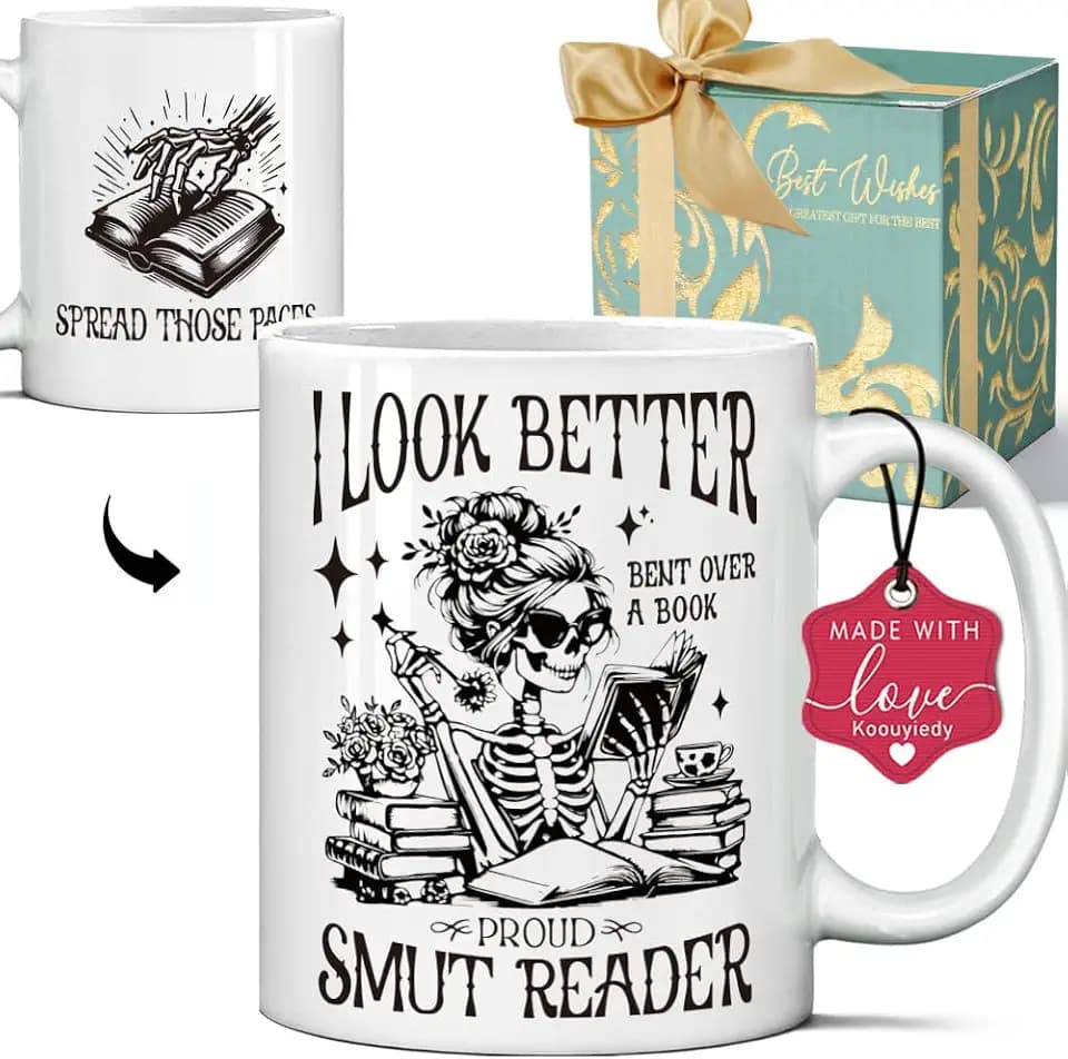 Spread Those Pages Funny Reading Mug Gifts for Reader, Book Lover, Smut Reader, Smutty Reading Gift for Bookworm, Librarian, Bookish, Funny Birthday, Gift for Book Lovers 11OZ