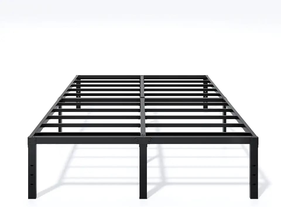LUMUNANCE Metal Bed Frame Queen Size - 16 Inch Heavy-Duty Queen Platform Bed Frame No Box Spring Needed, Easy Assembly, Noise-Free, Sturdy Mattress Foundation, Underbed Storage Space