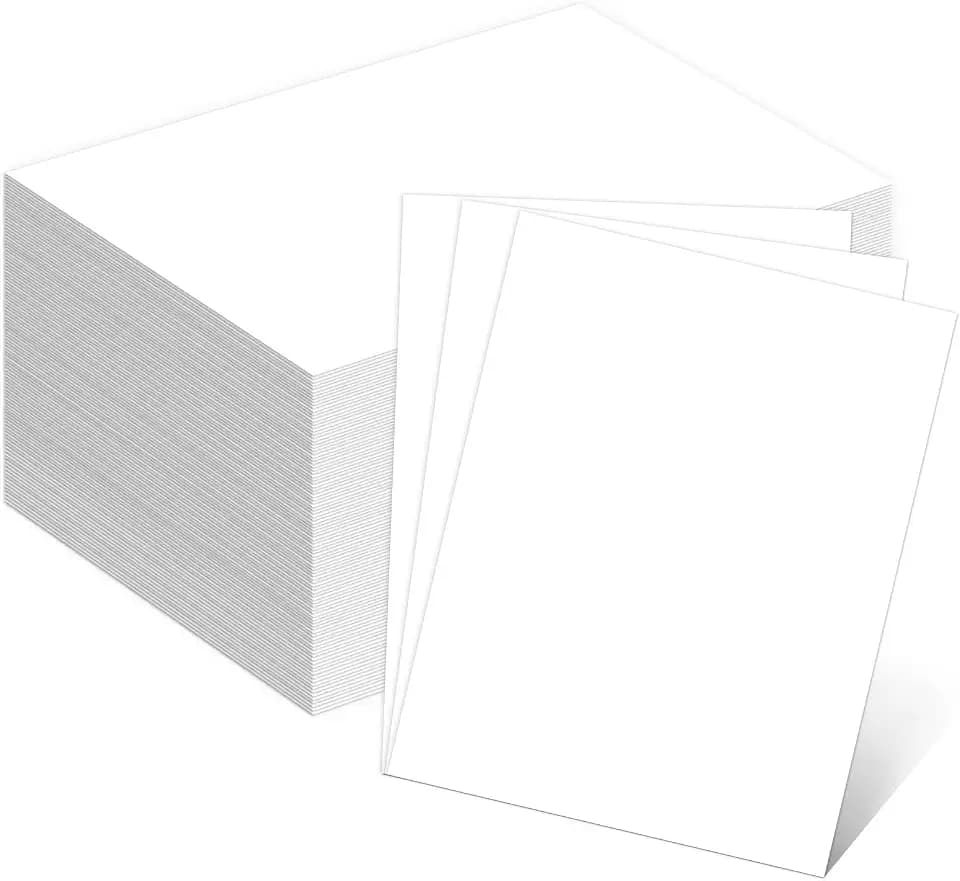 110lb White Cardstock 8.5x11, Goefun 100 Sheets Heavyweight Card Stock