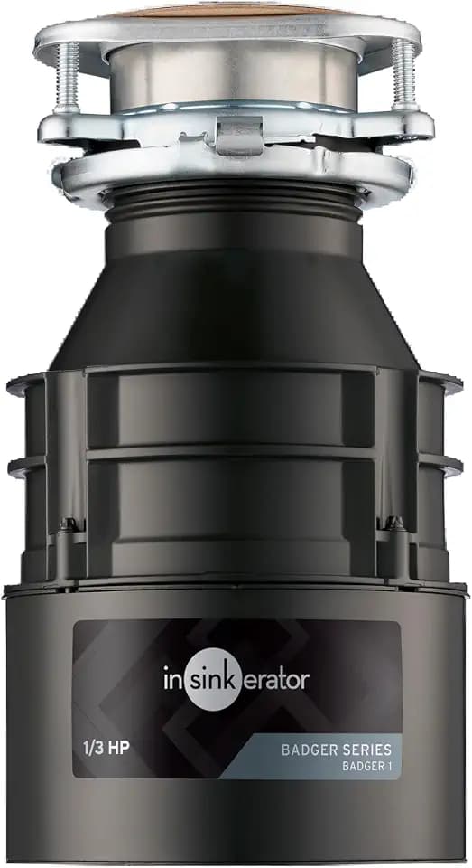 InSinkErator Badger 1 Garbage Disposal, Badger Series 1/3 HP Continuous Feed Food Waste Disposer