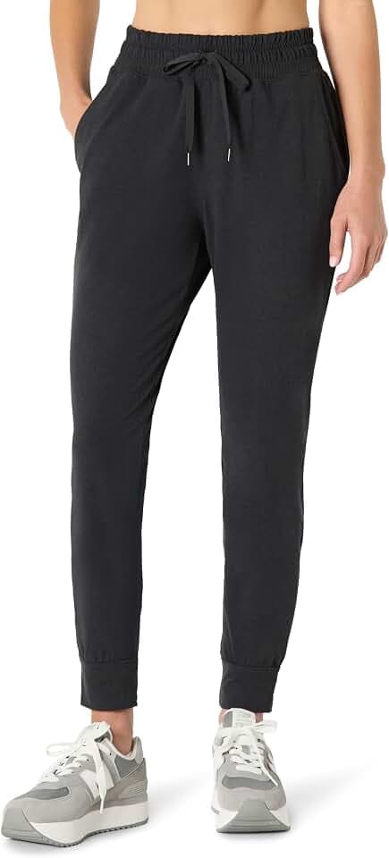 Amazon Essentials Women's Athletic Soft Performance Lightweight Stretch Workout Jogger Sweatpants, Moisture-Wicking
