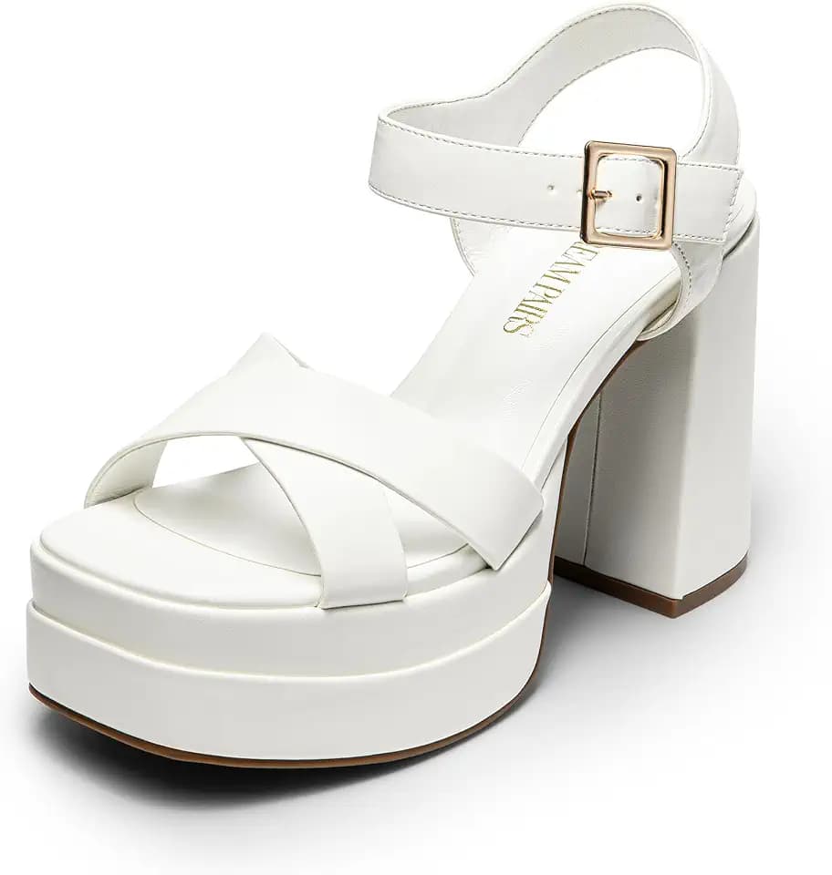 DREAM PAIRS Women's Platform Chunky Heel Sandals