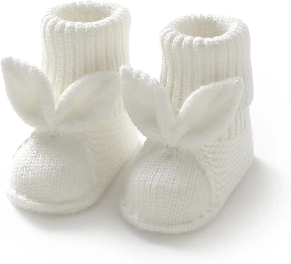 Baby Booties Newborn First Walkers Boots Soft Knit Crochet Sock Shoes