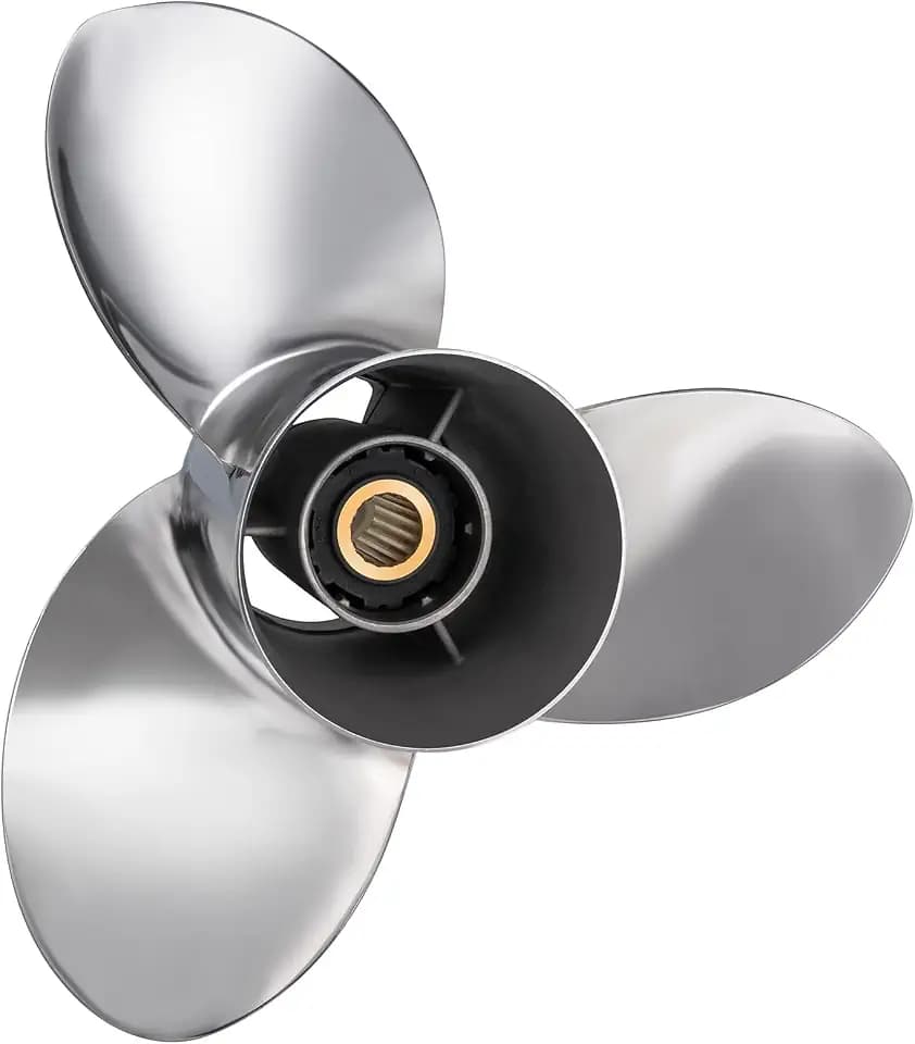 16 1/4x17 | OEM#:6AW-45972-20-00 Upgrade Stainless Steel Outboard Moto Boat Propeller fit Yamaha Engines 300-350HP F300 & F350A (2011 and Newer), 17 Spline Tooth