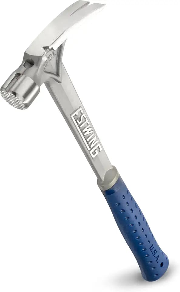 ESTWING Ultra Series Hammer, 15oz Milled Face, Blue Grip, E6-15SM