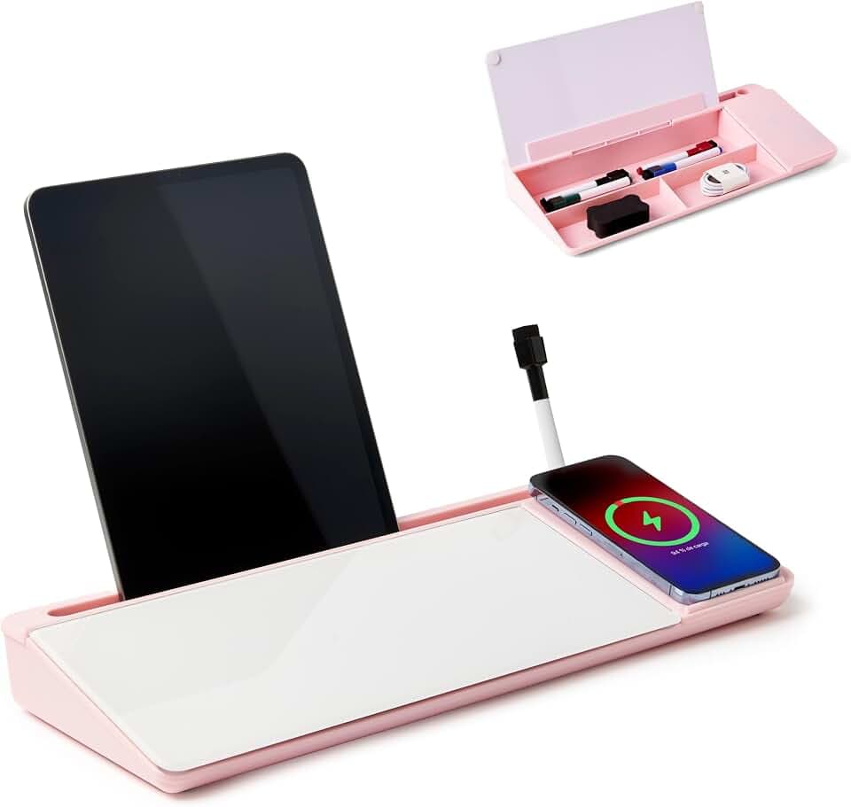 Desktop Dry Erase Board with Charger