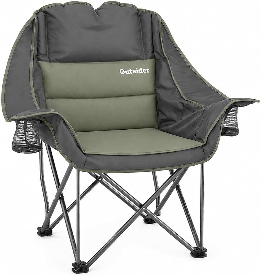OUTSIDER Oversized Padded Folding Camping Chair