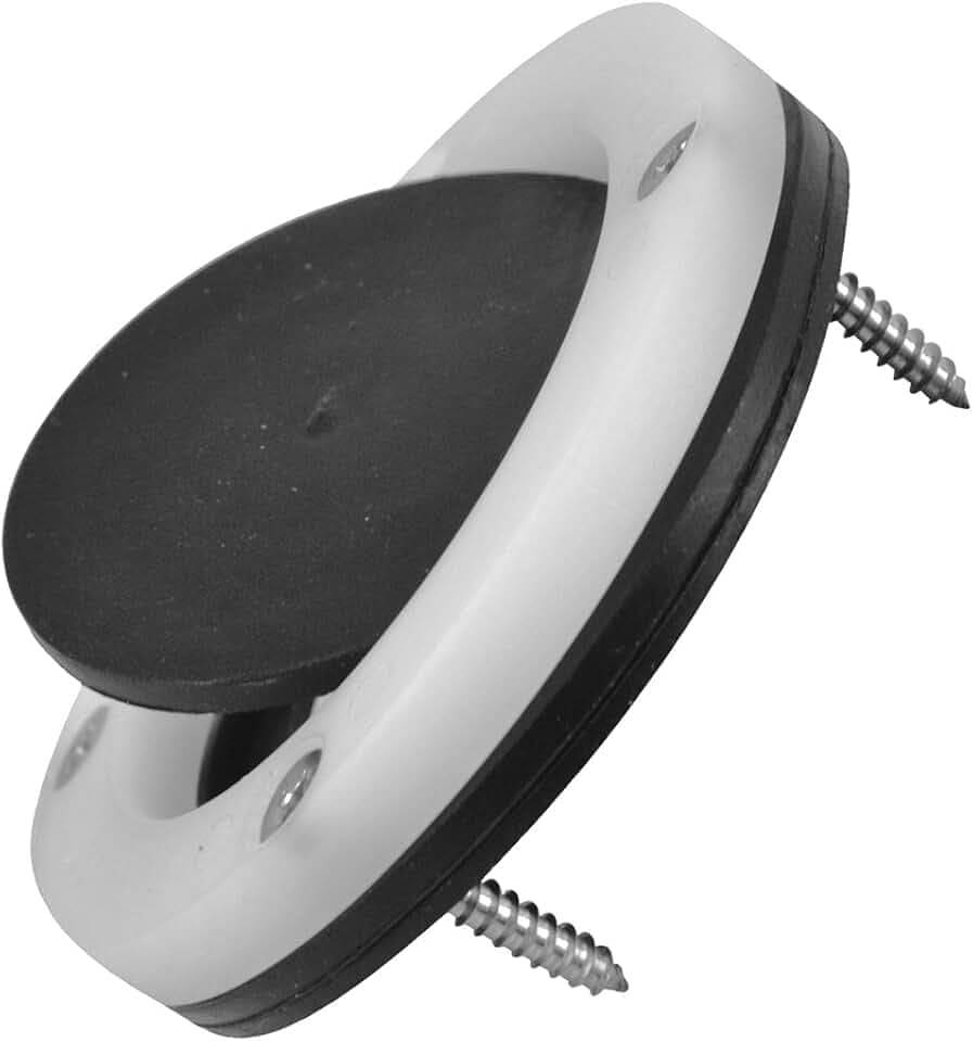 Attwood 3876-3 Boat Self-Bailing Cockpit Mounted Scupper Valve Kit