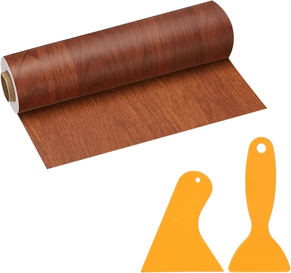 PATIKIL Wood Grain Repair Tape 8"x33" for Furniture Brown Wood Grain
