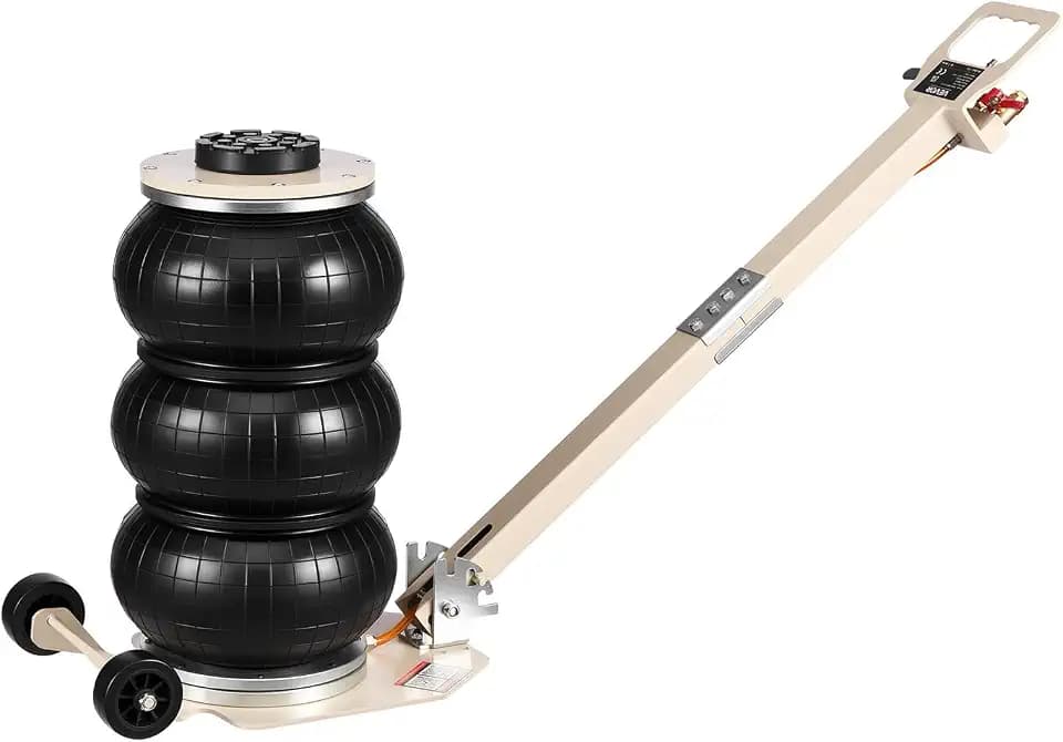 VEVOR pneumatischer Wagenheber 3 t Pneumatikheber mit 6 Stahlrohren & verstellbarem Griff, 140–450 mm Hubhöhe, schnelles Anheben, Druckluftwagenheber Luftheber für Pkw SUVs Pickups