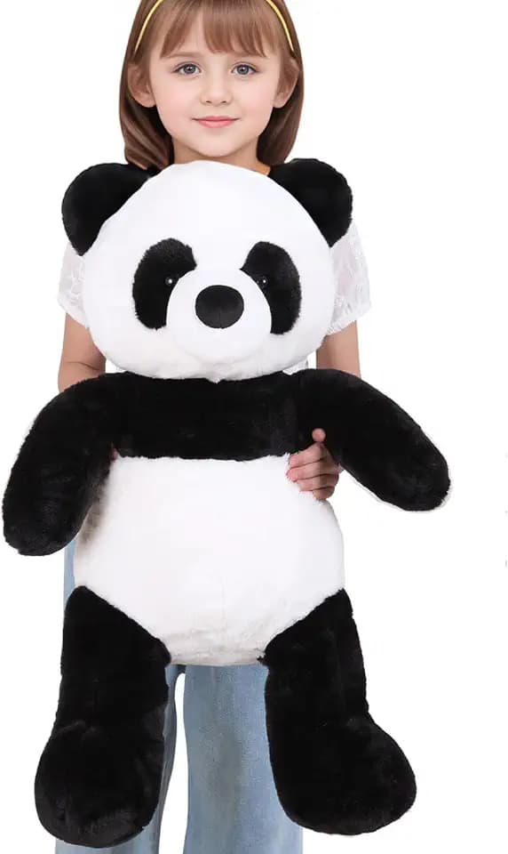 FFxiong 24" Giant Panda Bear Stuffed Animal Plush Toy Cute Soft Body Panda Pillow Kawaii Big Doll, Gift for Kids Boy Girl Birthday Valentines Christmas