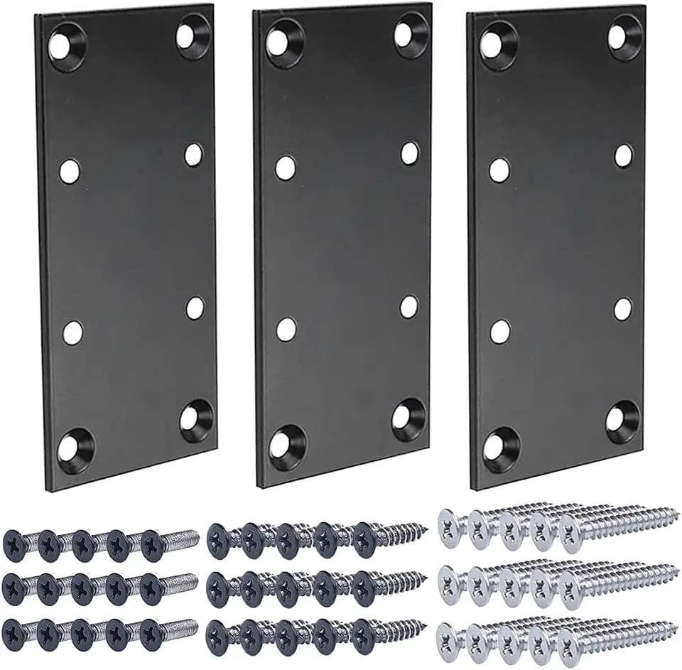 Pre-Drilled Level Bracket, Flat Top Connector for Cable Railing Aluminum/Wood Post, Deck Stairs Staircase Fencing Kit