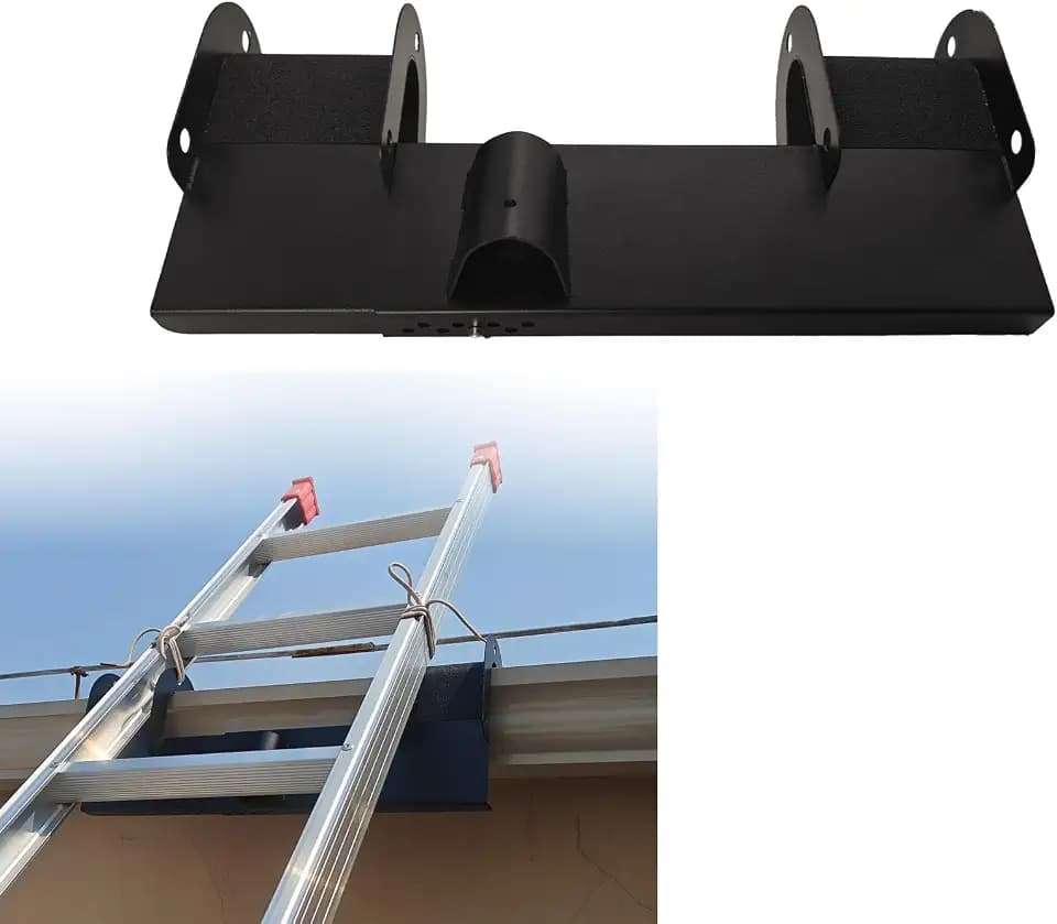 Ladder Helper, Adjustable Gutter Ladder Protector & Stabilizer