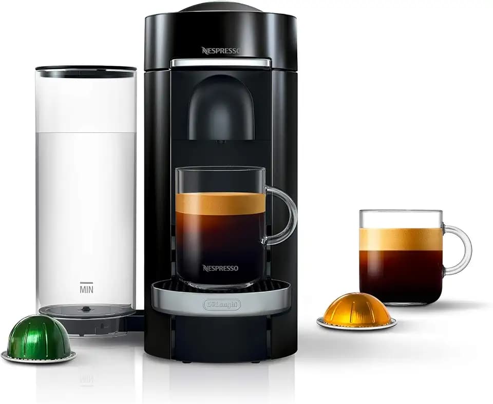 Nespresso Vertuo Plus Deluxe Coffee & Espresso Maker by De'Longhi, Black