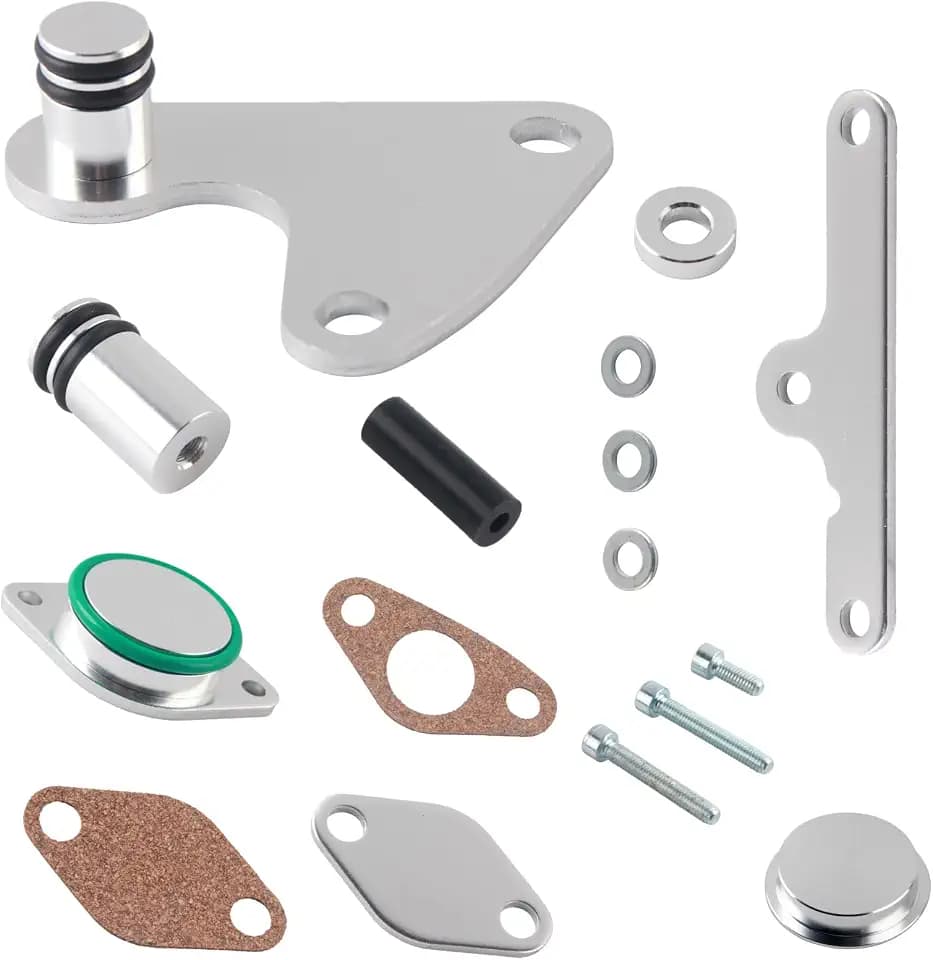 AGR-Ventilsatz für N47 N47S 2.0 Dieselmotoren, EGR Kühlmitteldichtung Austausch Entfernung Kompatibel mit E81, E87, E88, E82, E90, E91, E92, E93 (inkl. LCI), E60, E61 LCI, X1 E84 und X3 E83