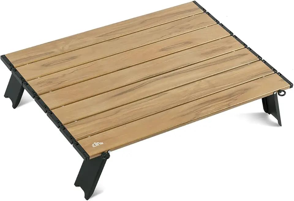 iClimb Ultralight Compact Mini Folding Alu. Table (Nature - L)