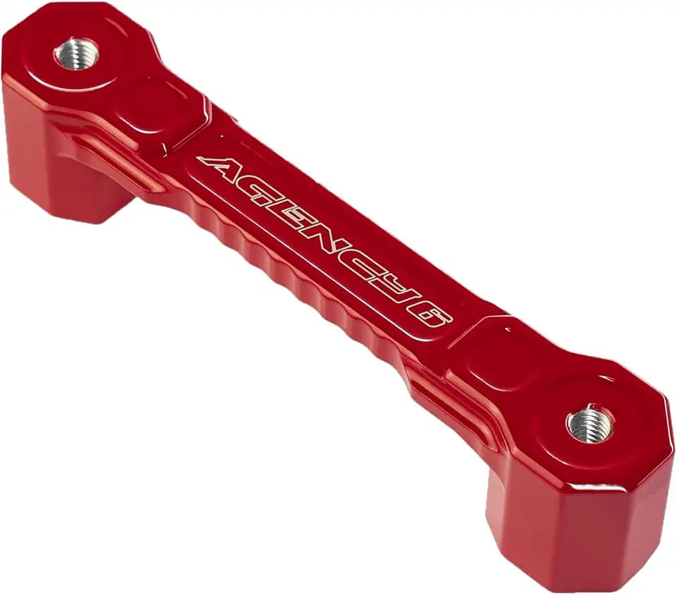 Agency 6 Surface Shovel Mount (SSM) - Mount Any Agency 6 Shovel to Flat Panel with 6" Hole spacing - Made in the USA - Hardware Included - RED